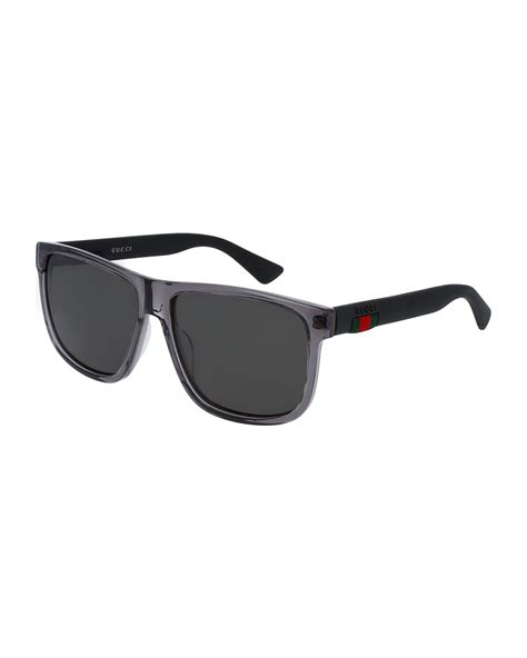 square-frame acetate sunglasses gucci|gucci polarized sunglasses men's.